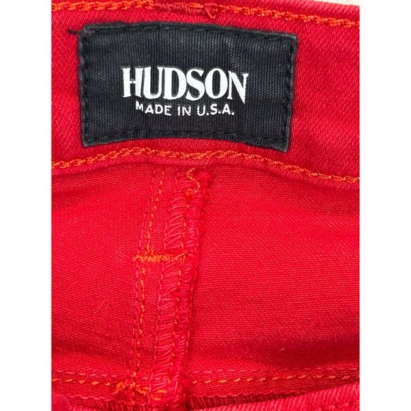 Hudson Jeans Womens 26 Red Colette Midrise Skinny USA - Picture 3 of 9